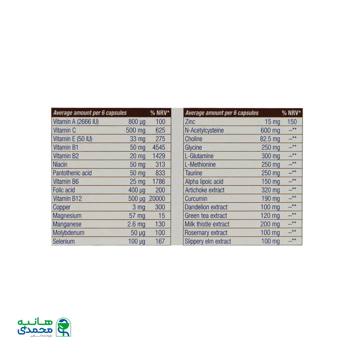 کپسول لیور ویت یوروویتال