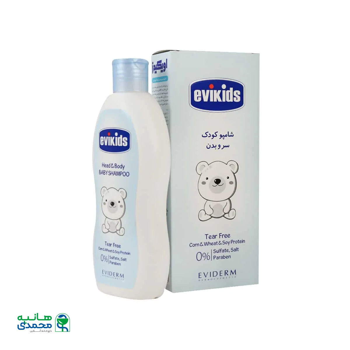 شامپو سر و بدن کودک اویکیدز اویدرم