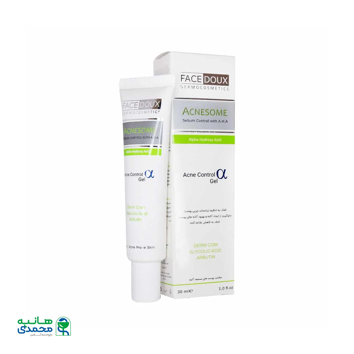 ژل کنترل کننده چربی حاوی AHA آکنه زوم فیس دوکس