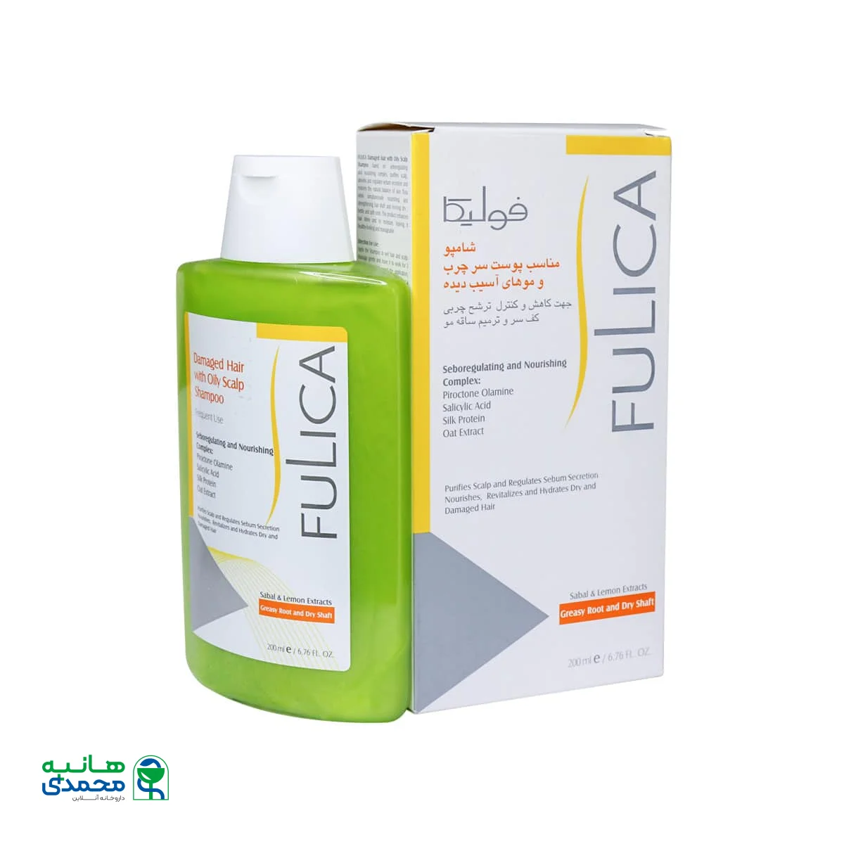 شامپو پوست سر چرب و موهای آسیب دیده فولیکا