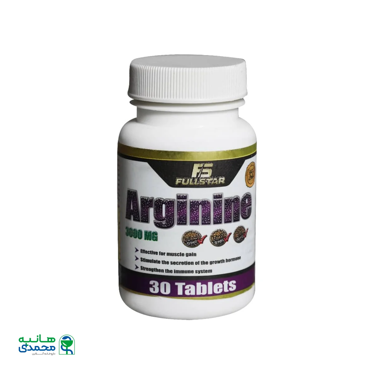 قیمت قرص آرژنین 3000 میلی گرم فول استار