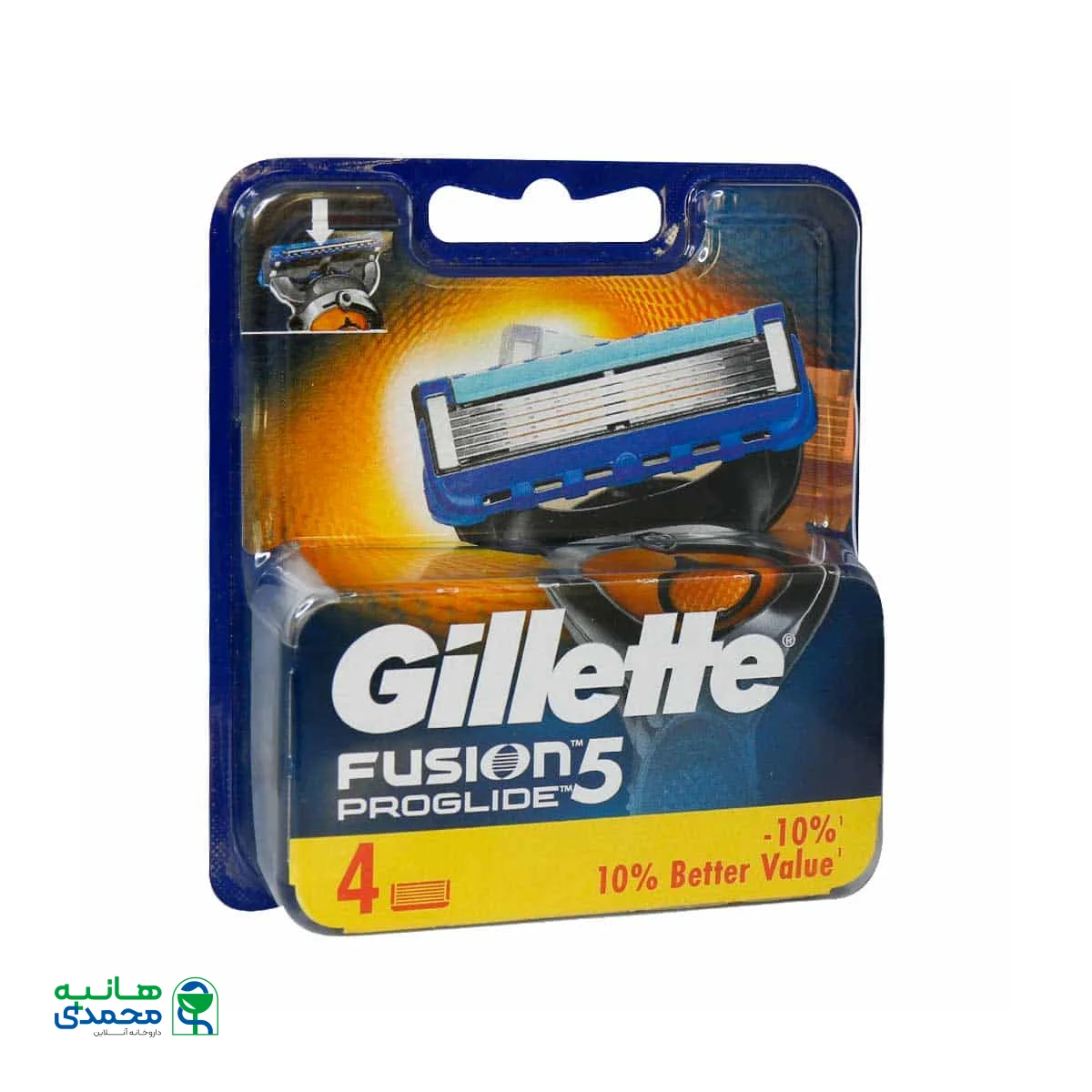 تیغ یدک فیوژن ژیلت پروگلاید ۴ عددی