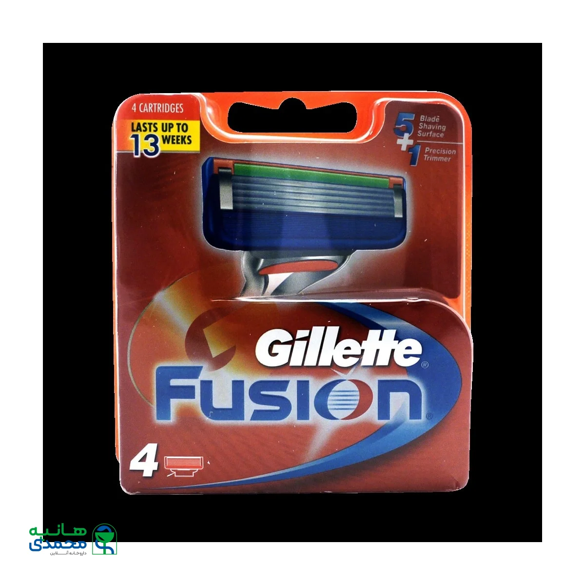 تیغ یدک فیوژن ژیلت ۴ عددی