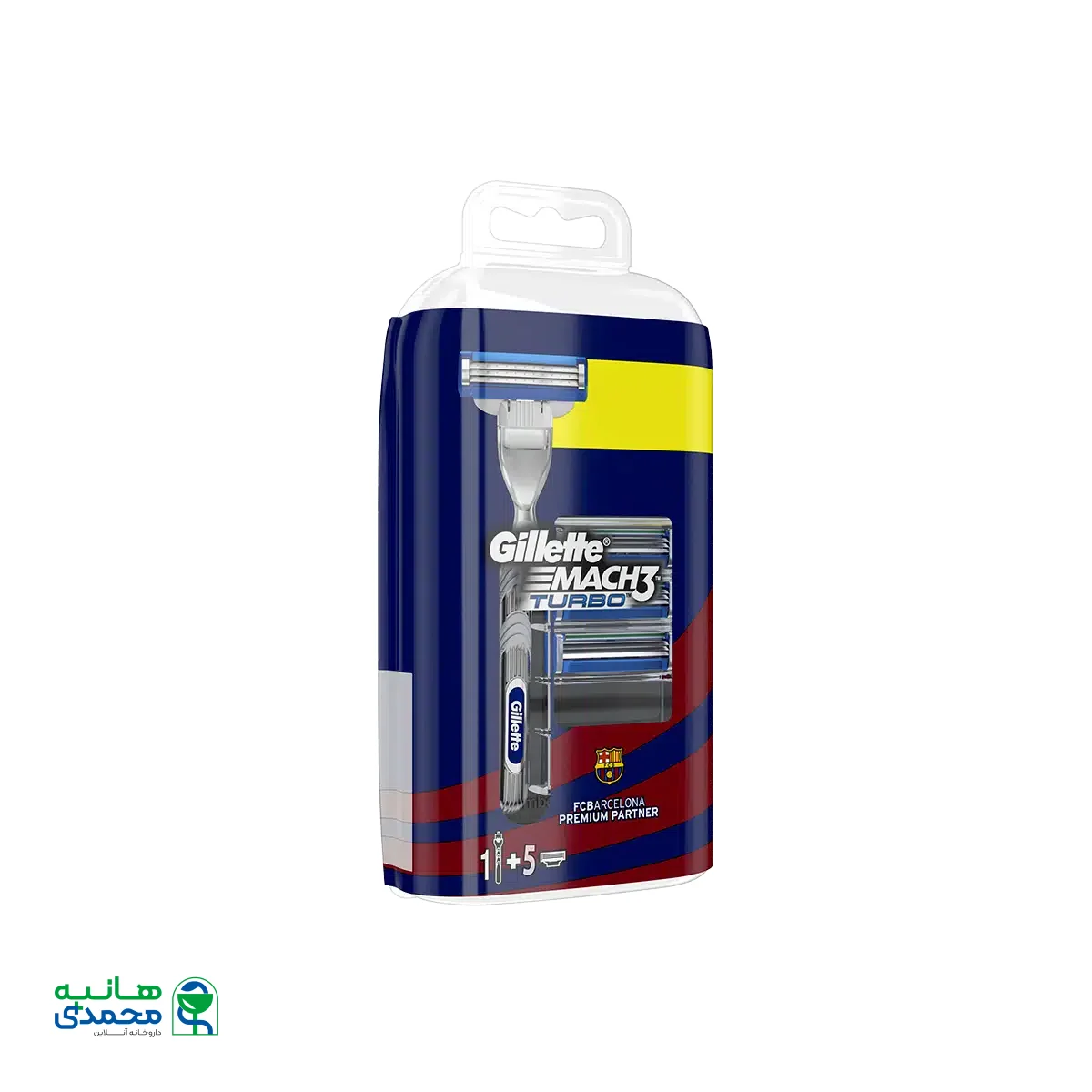 خود تراش ژیلت مدل Mach 3 Turbo همراه با 5 یدک