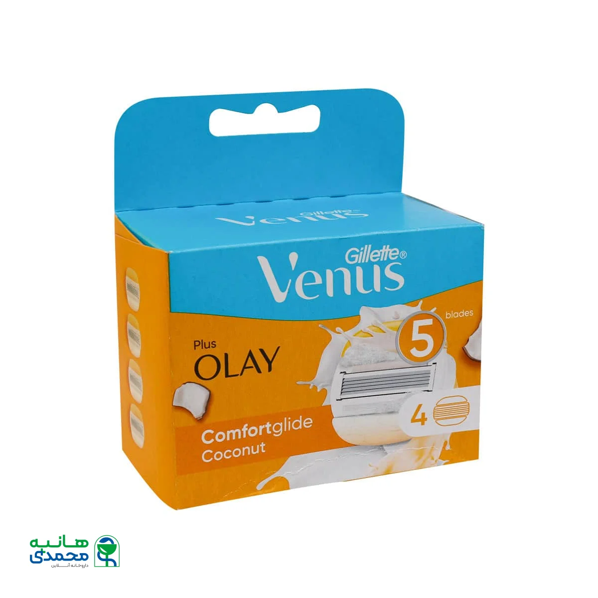 تیغ یدک 5 لبه اولای پلاس ونوس ژیلت 4 عدد