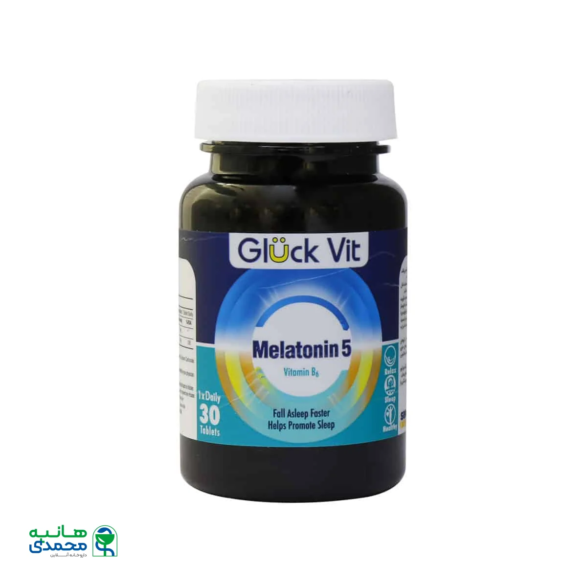 قرص ملاتونین 5 میلی گرم و ویتامین B6 گلوک ویت