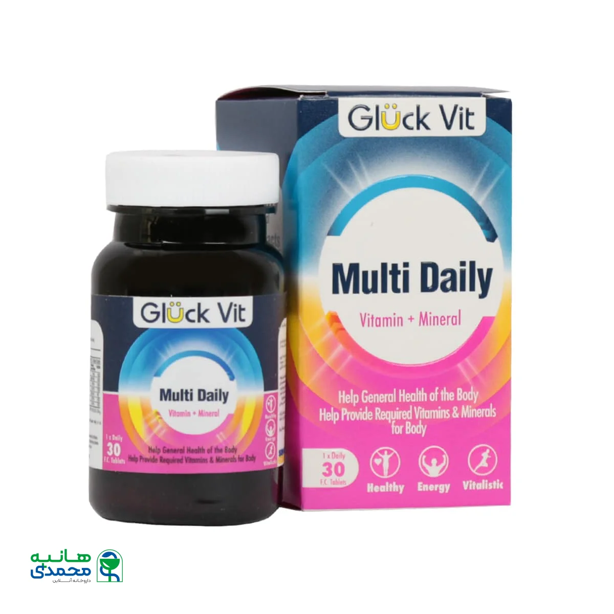 قرص روکش دار مولتی دیلی گلوک ویت