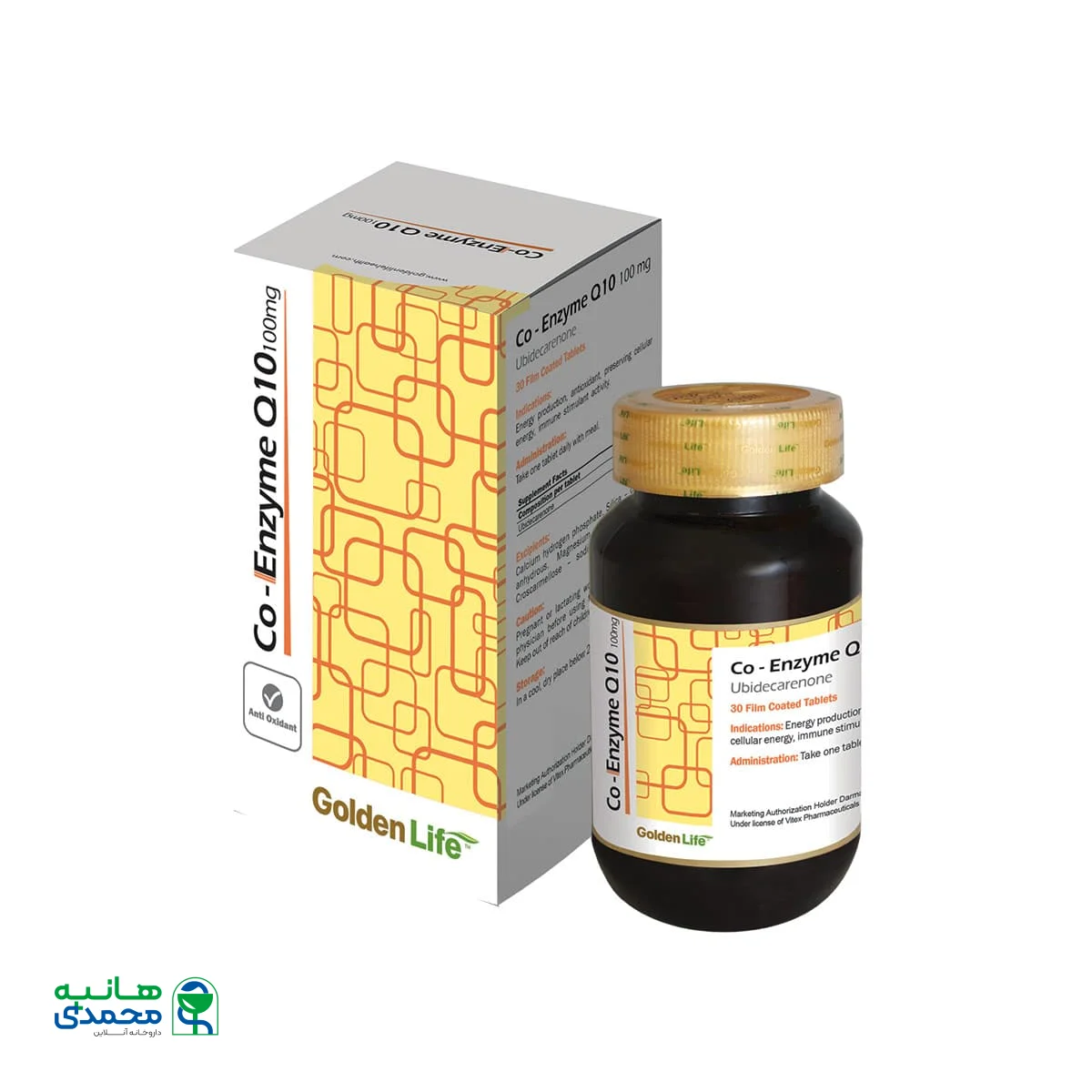 قرص کیوتن 100 میلی گرم گلدن لایف 30 عدد