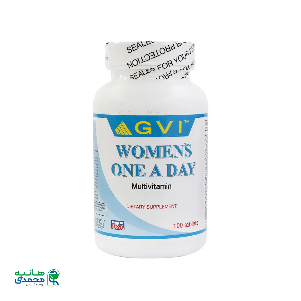 قرص مولتی ویتامین خانم ها جی وی آی 100 عدد