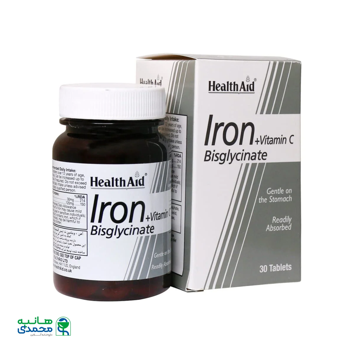 قرص آیرون بیس گلیسینات هلث اید