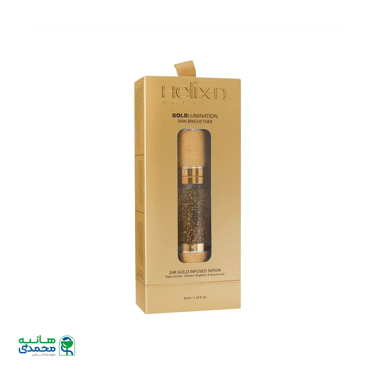 سرم روشن کننده طلای 24 عیار میکرونایز شده هلیکس دی 35 میلی لیتر