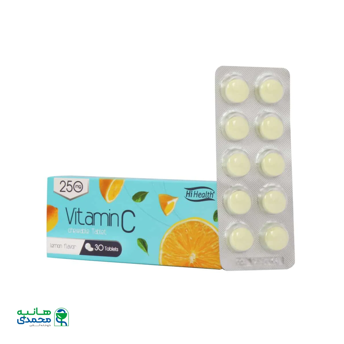 قرص جویدنی ویتامین C 250 میلی گرم های هلث 30 عدد