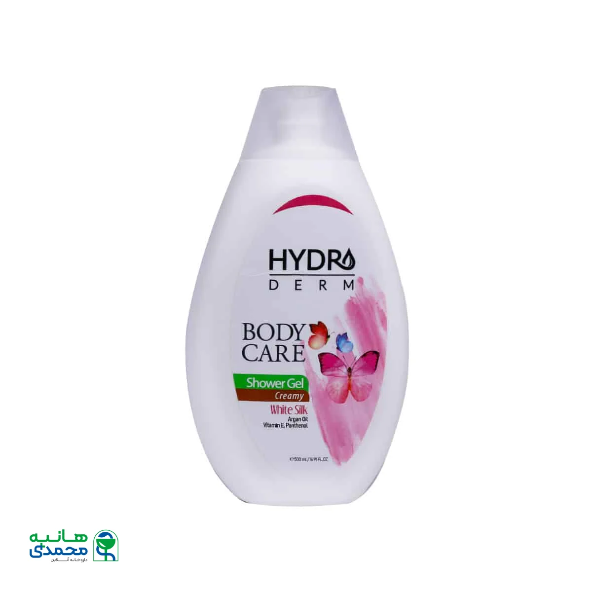 شامپو بدن کرمی هیدرودرم با رایحه ابریشم سفید