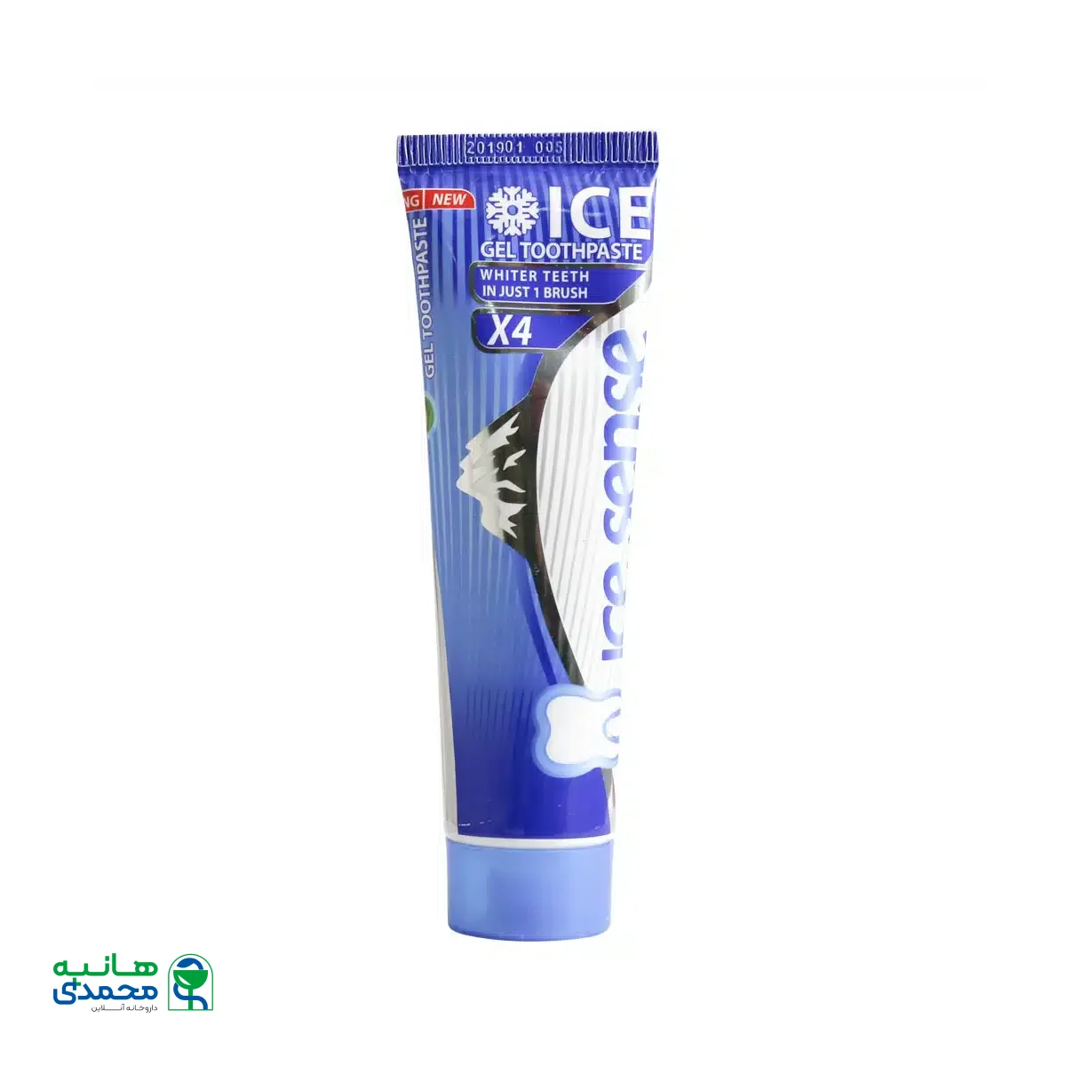 خمیر دندان ژله ای یخی آیس سنس حاوی عصاره آلوئه ورا و طعم نعنا 100 میلی لیتر