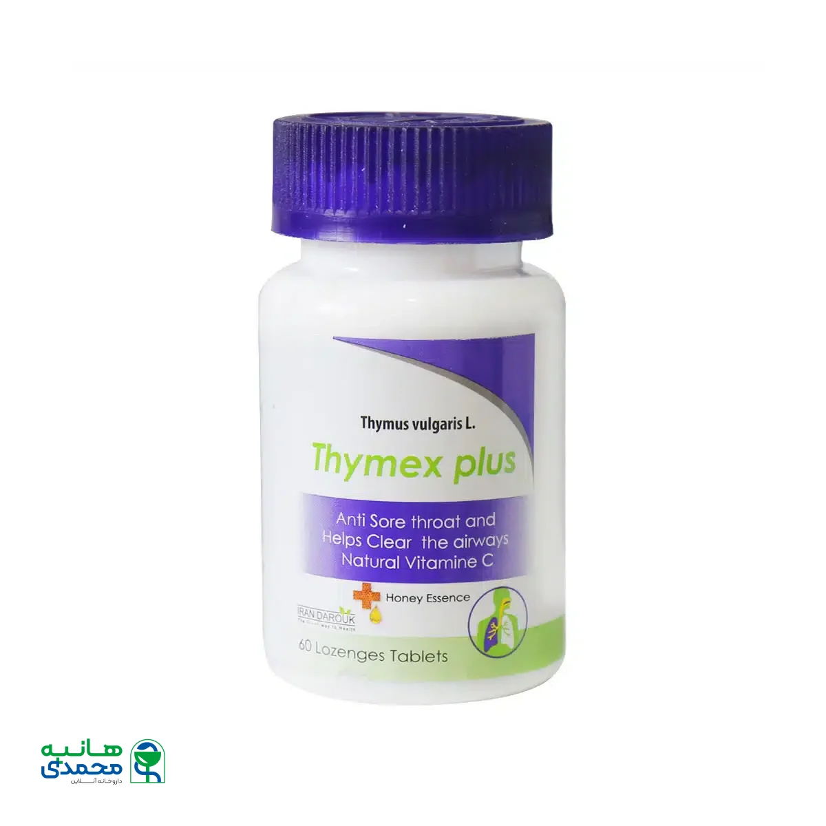 قرص مکیدنی تیمکس پلاس ایران داروک 60 عدد