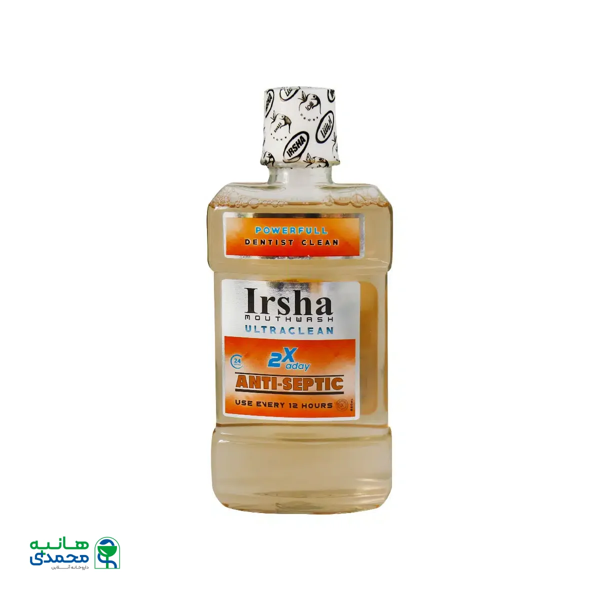 محلول دهانشویه ضد عفونی کننده ایرشا ضد پوسیدگی دندان 250 میلی لیتر
