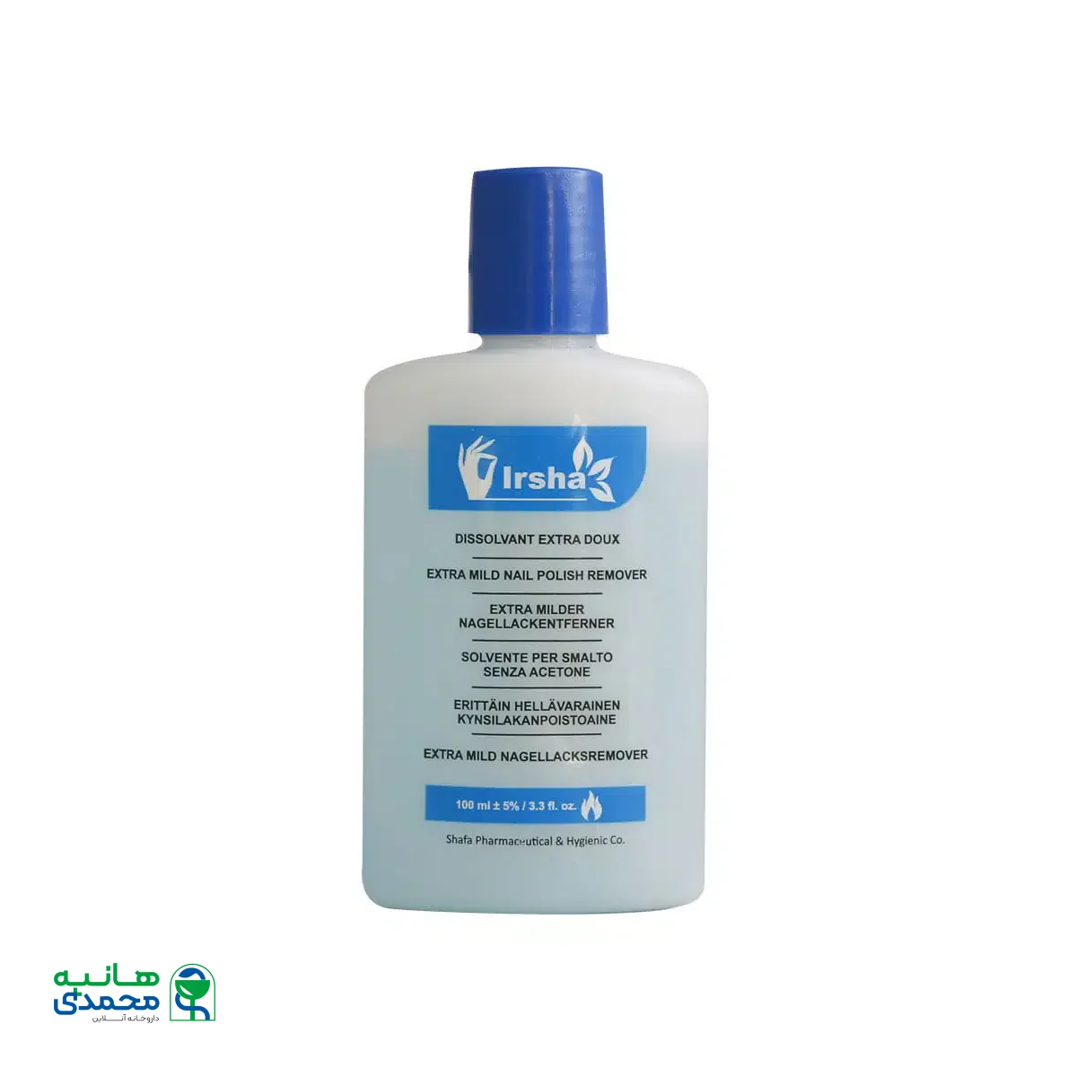 محلول لاک پاک کن با استون ایرشا 100 میلی لیتر