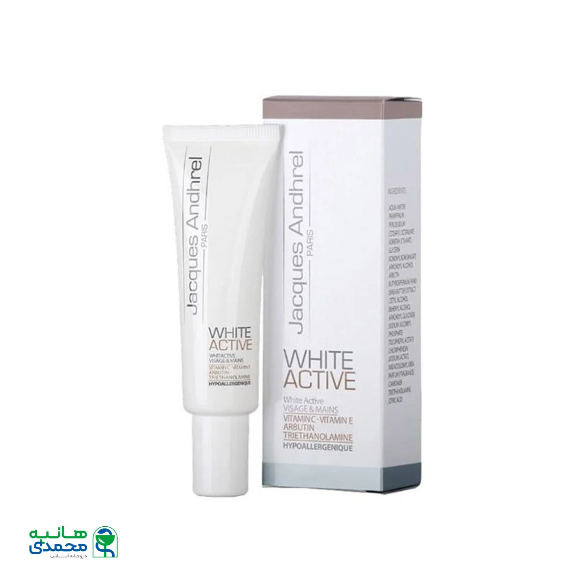کرم ضد لک و روشن کننده وایت اکتیو ژاک آندرل پاریس 30 میلی لیتر
