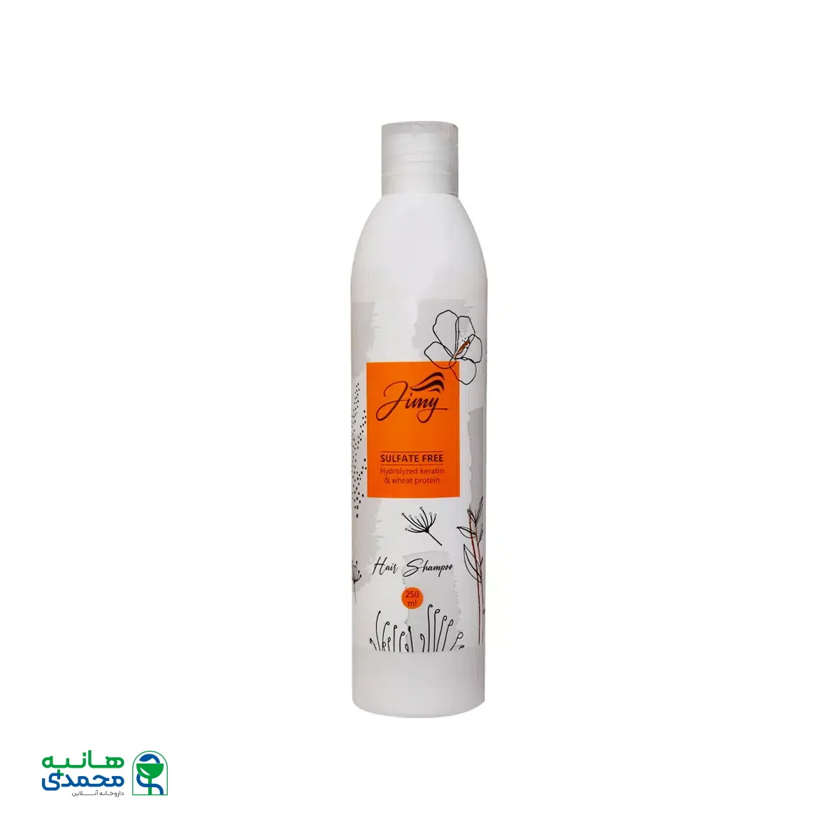 شامپو سر نرم کننده قوی بدون سولفات و پارابن جیمی 250 میلی لیتر