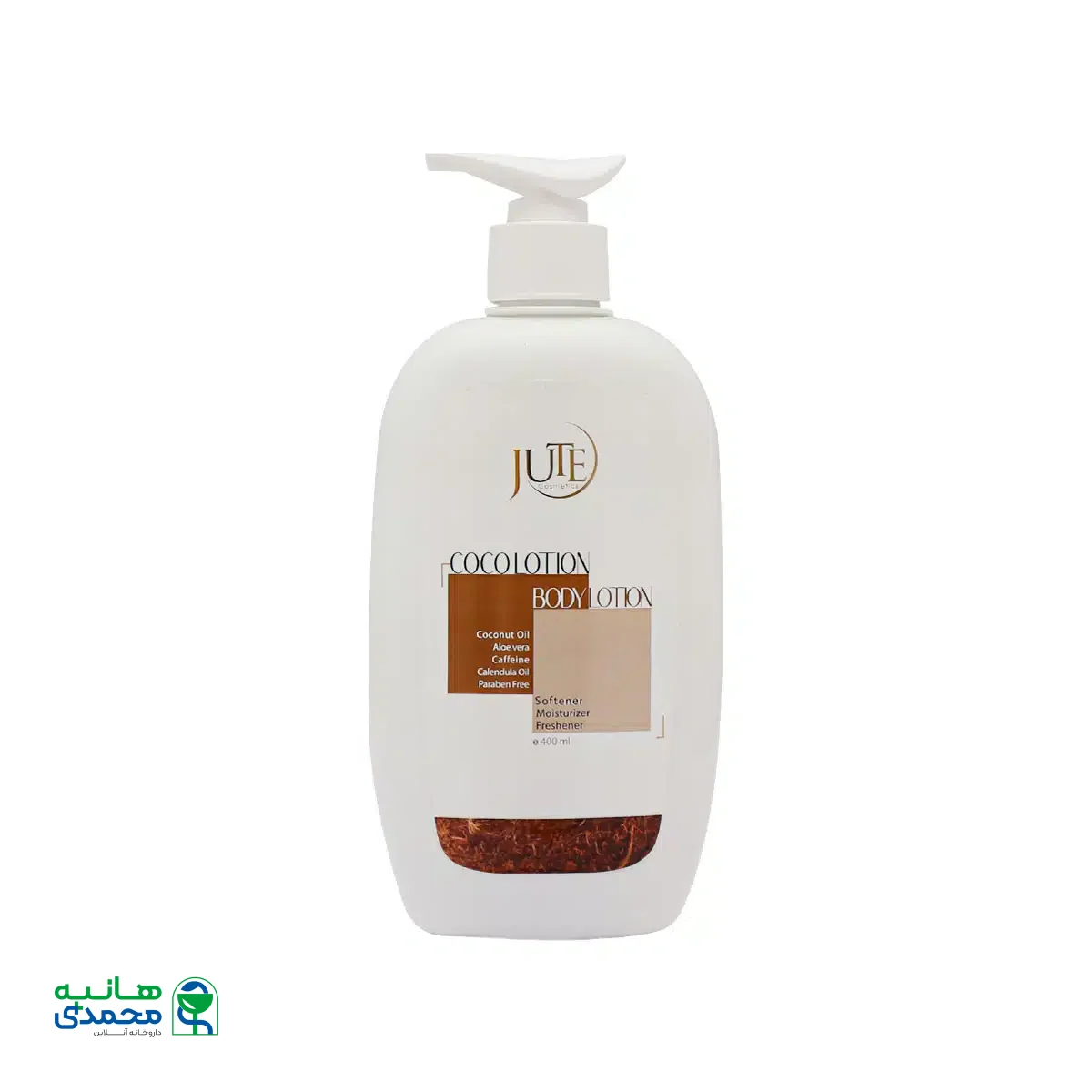 لوسیون مرطوب کننده و آبرسان بدن نارگیل ژوت 400 میلی لیتر