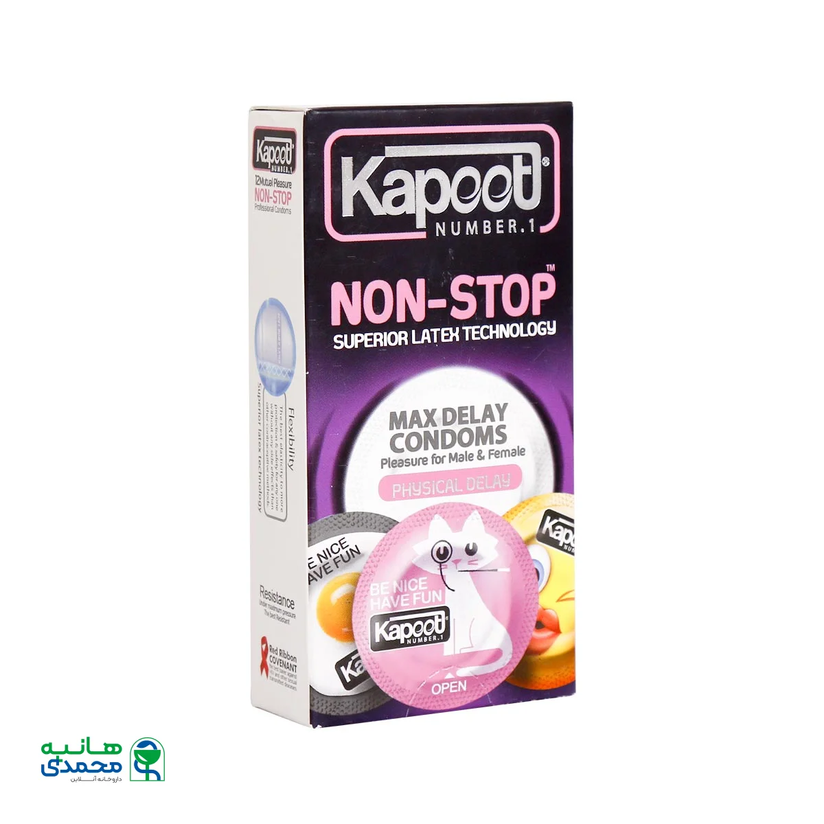 کاندوم تاخیری حلقوی نان استاپ کاپوت