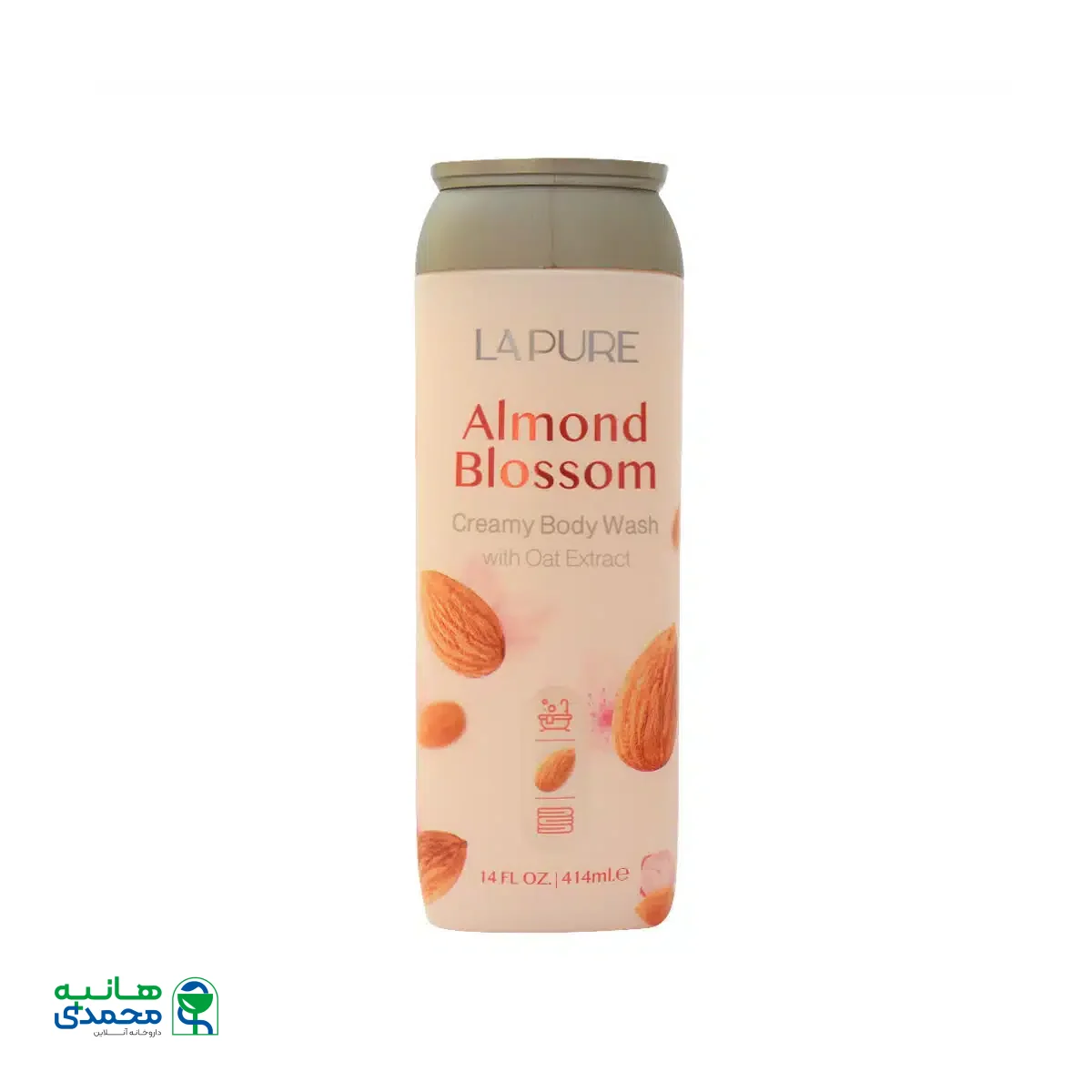 شامپو بدن کرمی شکوفه بادام لپیور 414 میلی لیتر