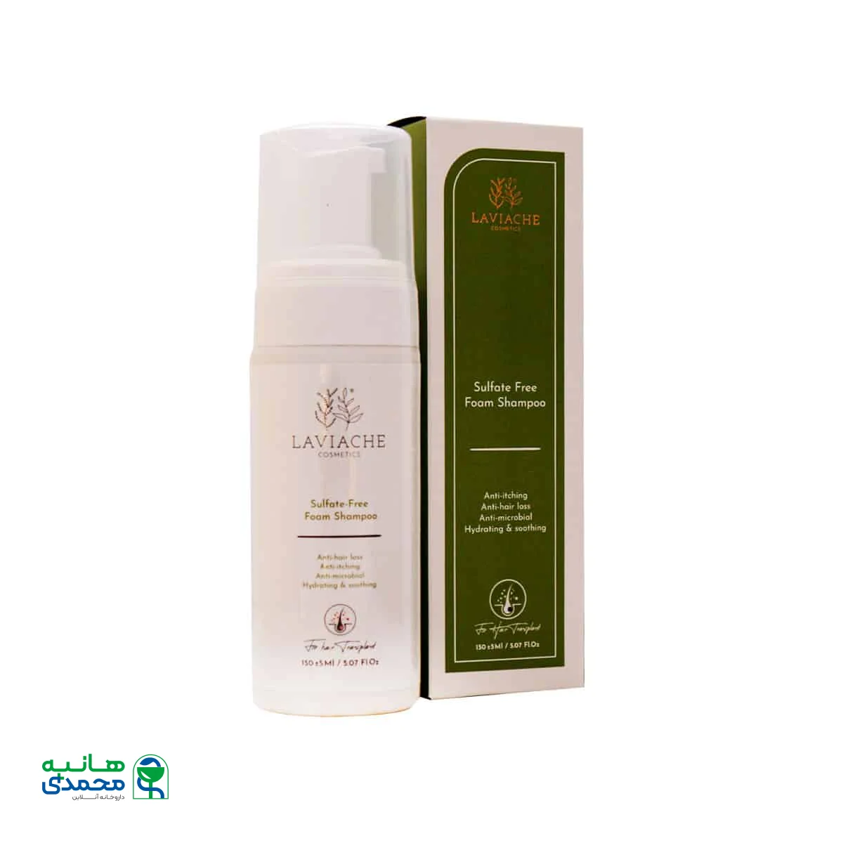 شامپو فوم بعد از کاشت مو لاویاچه