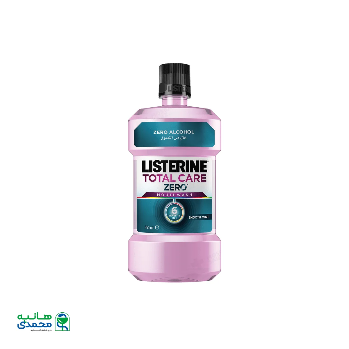 دهانشویه لیسترین مدل زیرو توتال کر ۲۵۰ میلی لیتر