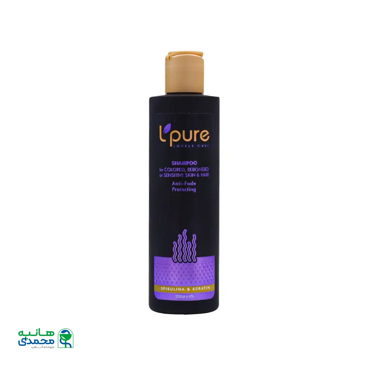 شامپو بدون سولفات لپیور مناسب موهای رنگ یا کراتینه شده 230 گرم