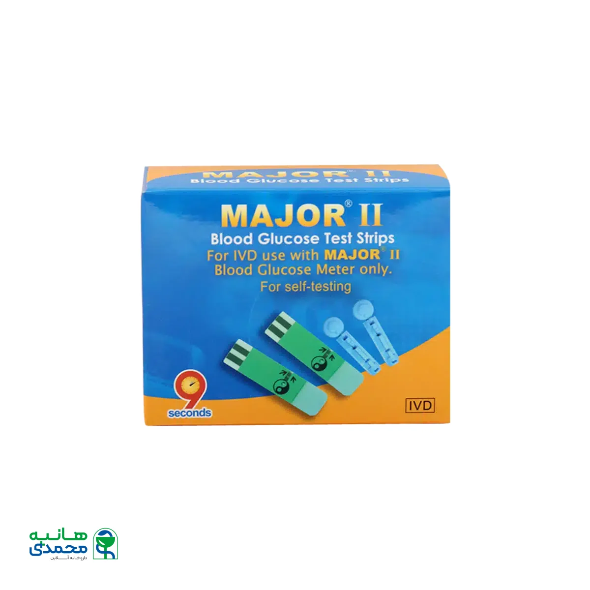 نوار و سوزن اندازه گیری قند خون ماژور ۵۰ عددی