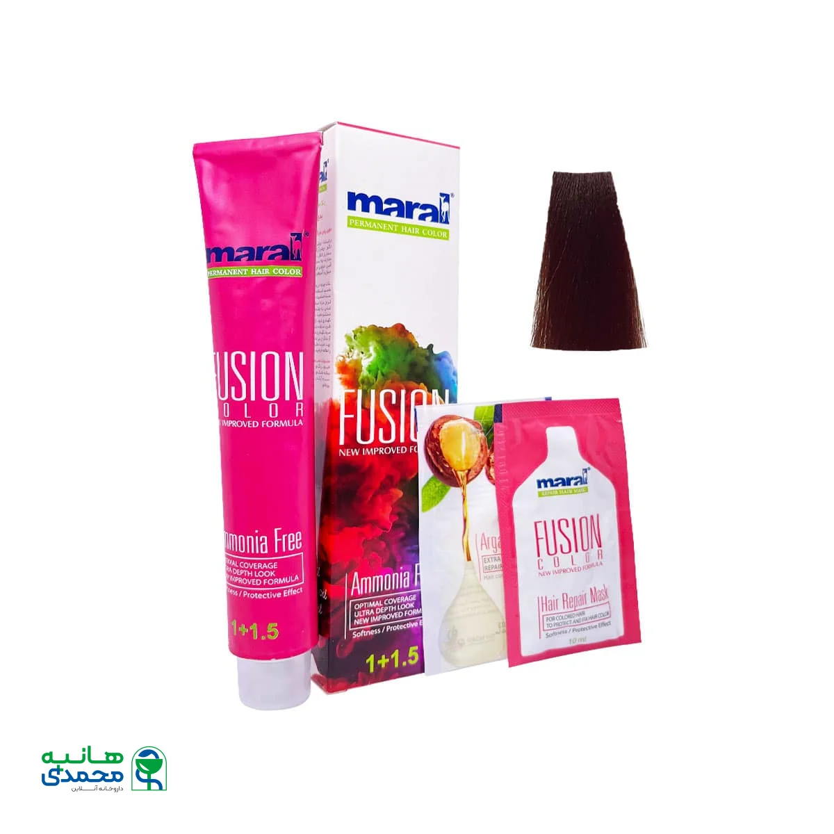رنگ مو بدون آمونیاک فیوژن کالر مارال Shine And Intensive Natural