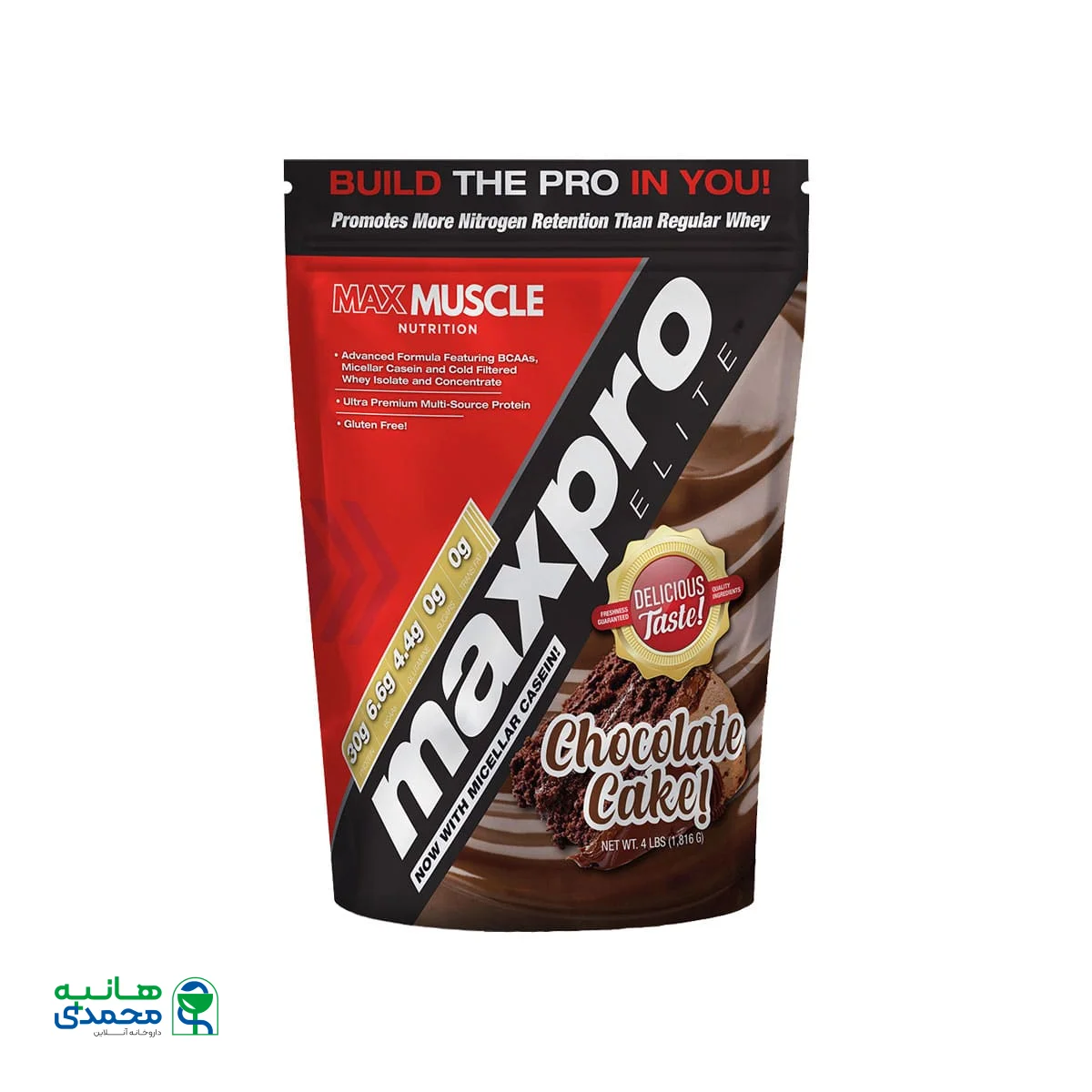 پودر مکس پرو الیت مکس ماسل 1816 گرم - کیک شکلاتی