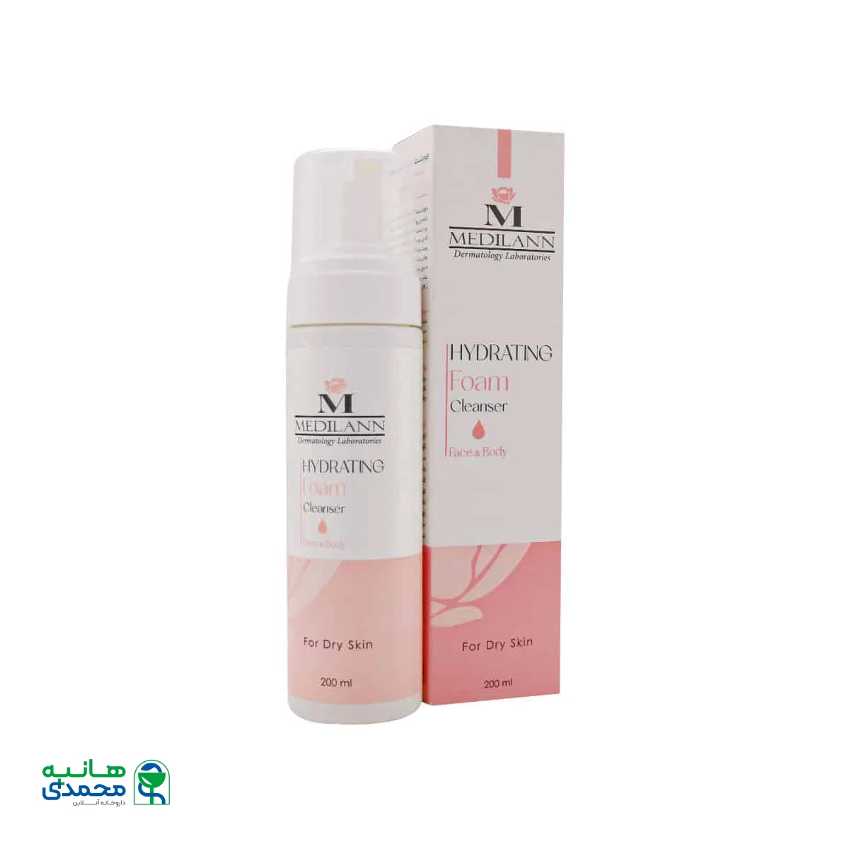 فوم شستشو صورت و بدن مدیلن مناسب پوست خشک