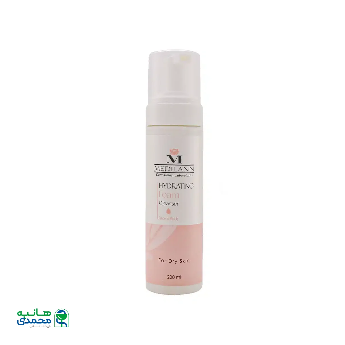 فوم شستشو صورت و بدن مدیلن مناسب پوست خشک 200 میلی لیتر