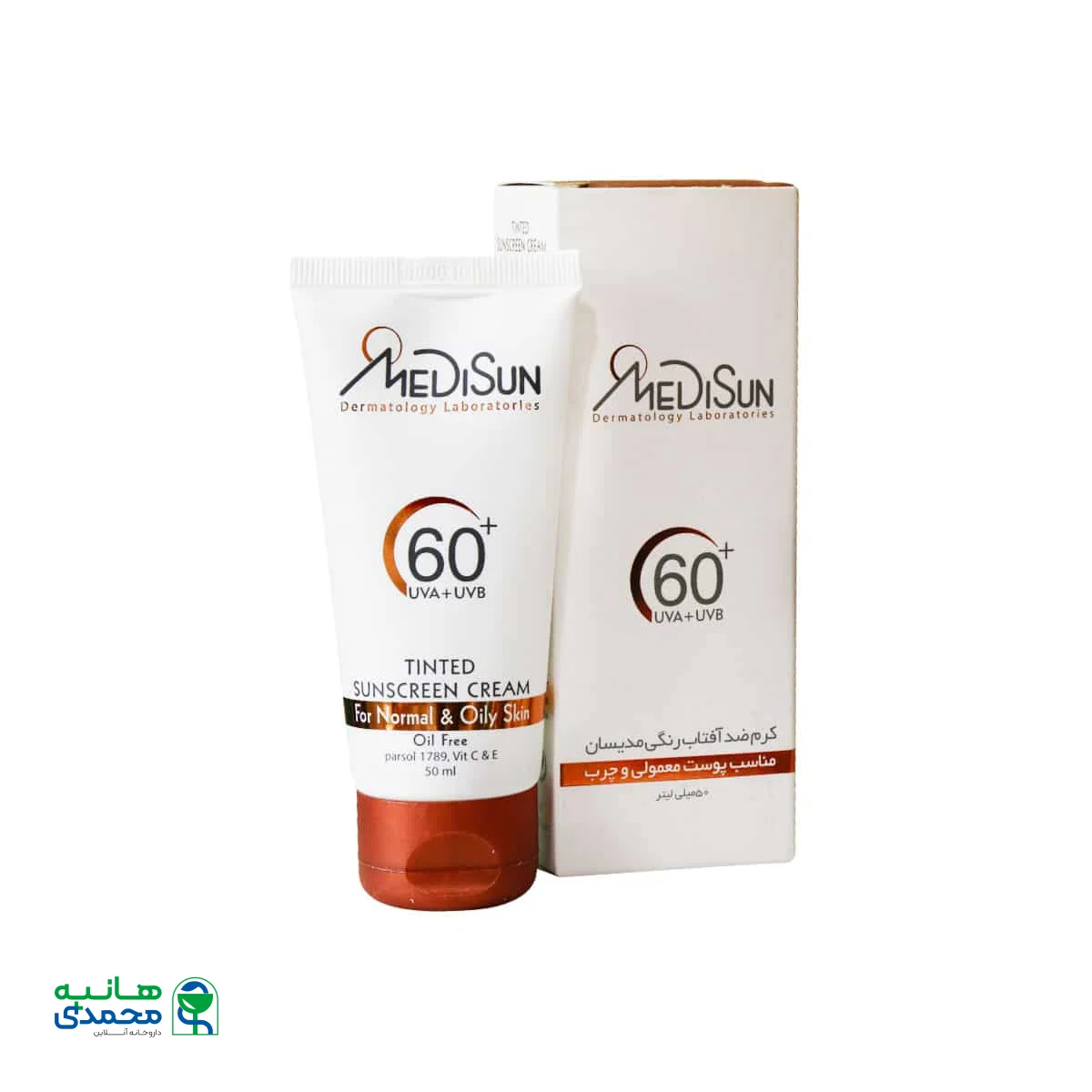 کرم ضد آفتاب SPF60 مدیسان مناسب پوست چرب و معمولی