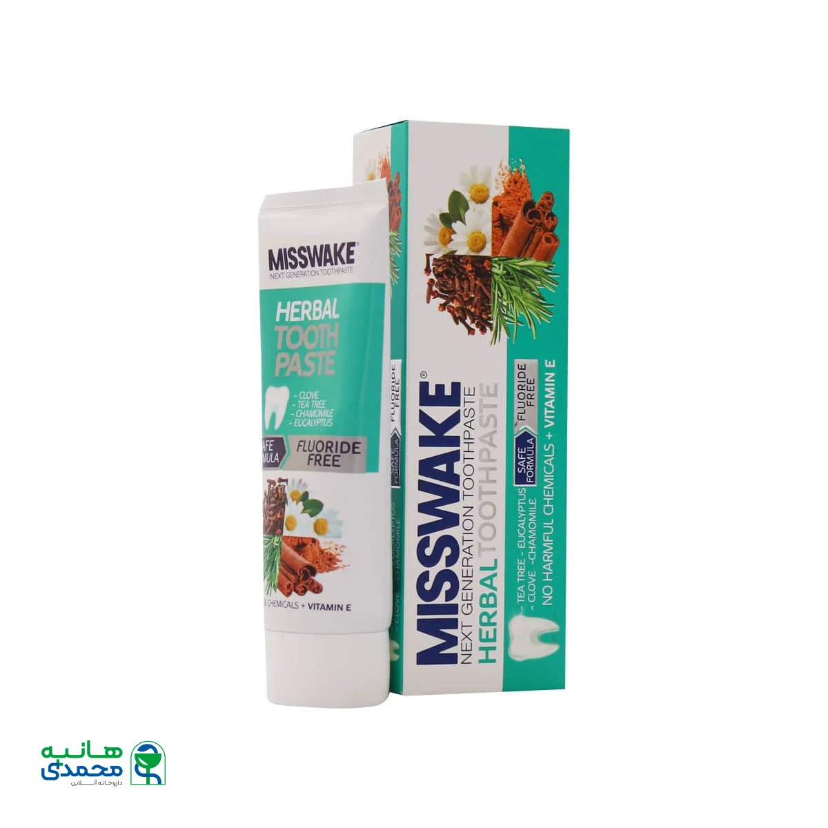 خمیر دندان گیاهی حاوی عصاره میخک و روغن درخت چای میسویک