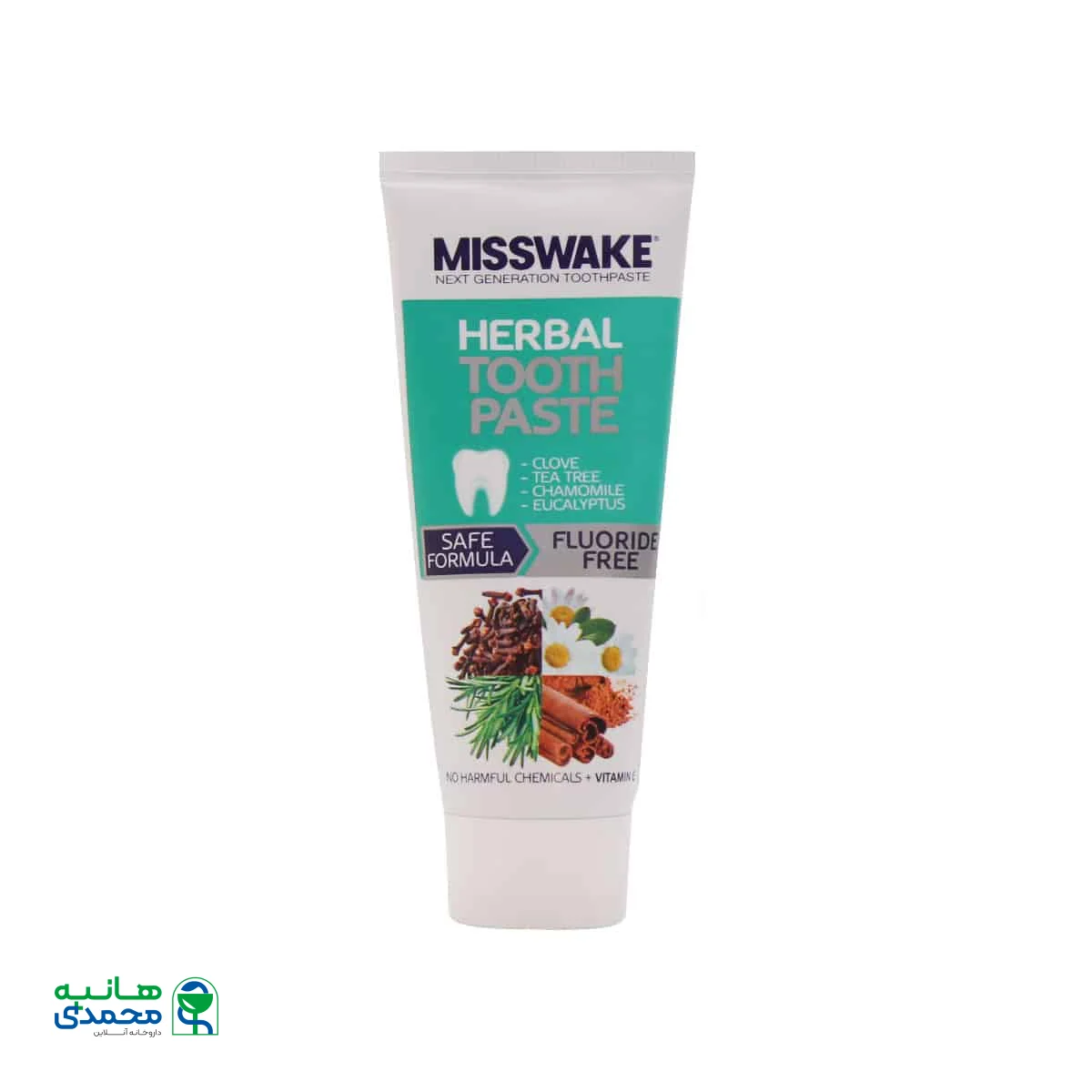 خمیر دندان گیاهی حاوی عصاره میخک و روغن درخت چای میسویک