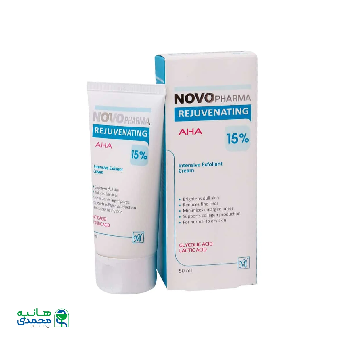 کرم لایه بردار AHA 15 درصد نووفارما مای