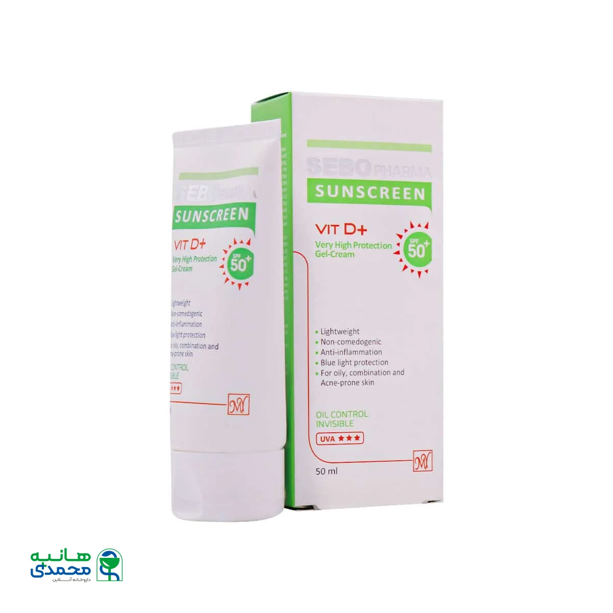 ژل کرم ضد آفتاب کنترل کننده چربی سبو فارما مای فارما