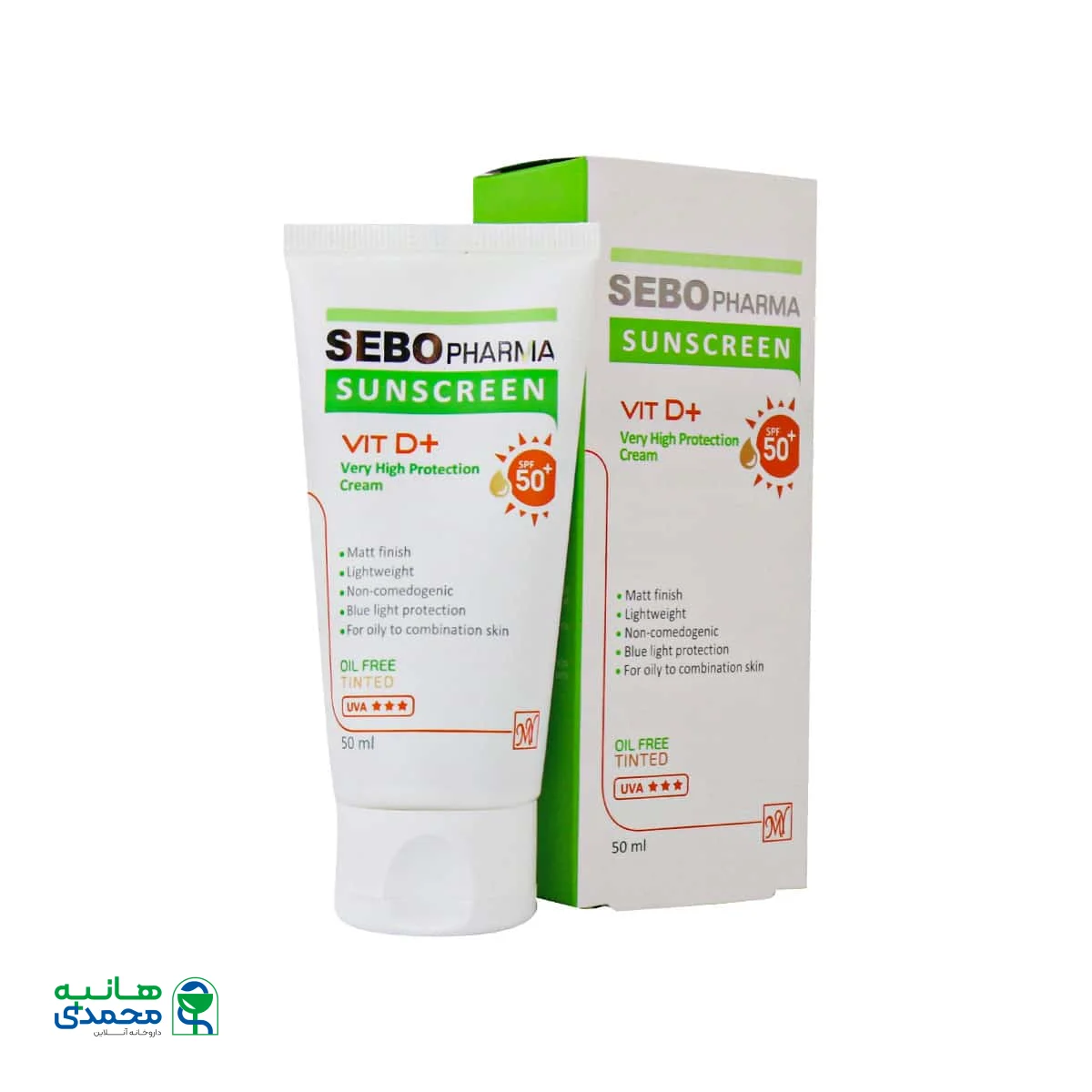 کرم ضد آفتاب SPF50 فاقد چربی مای فارما