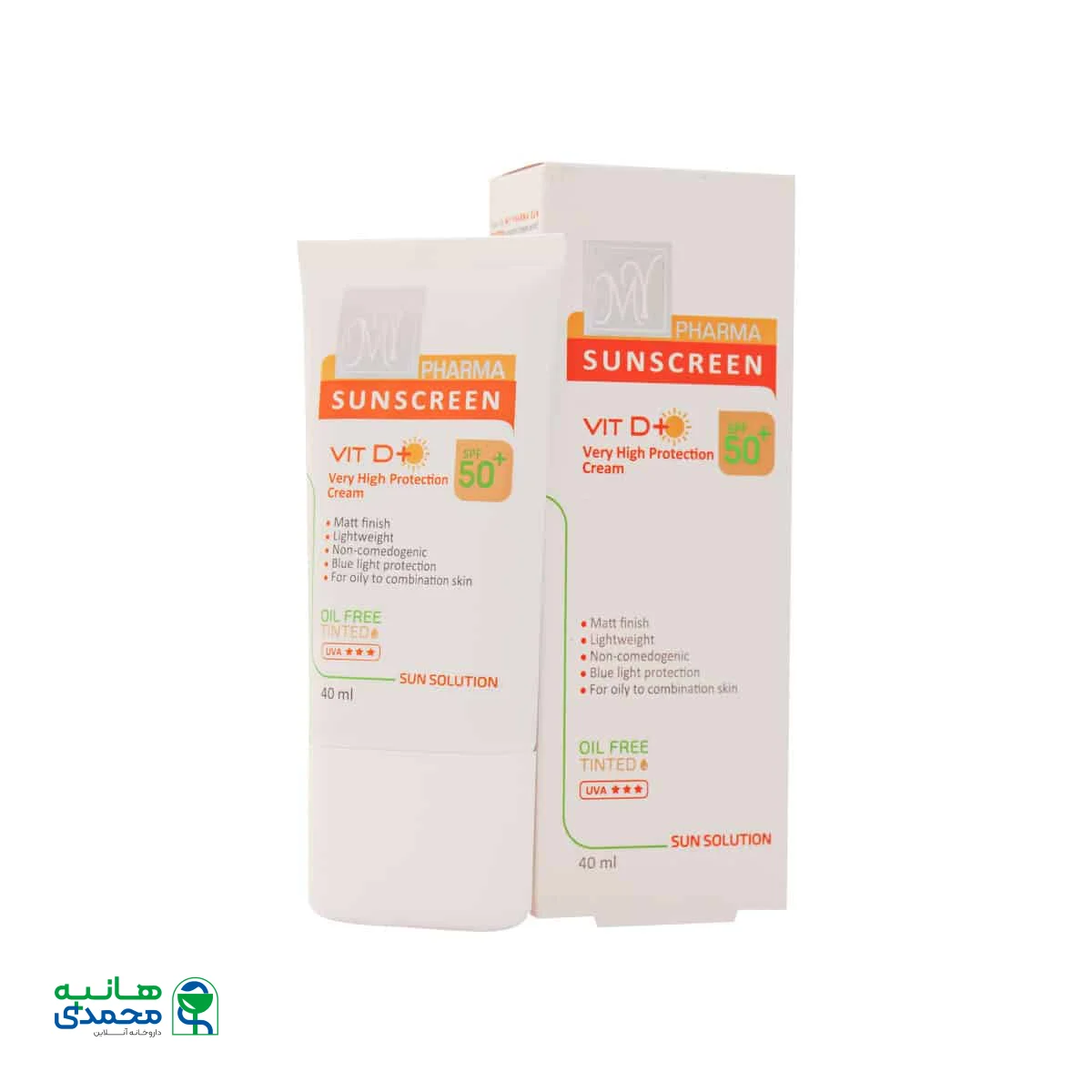 کرم ضد آفتاب SPF50 فاقد چربی مای فارما