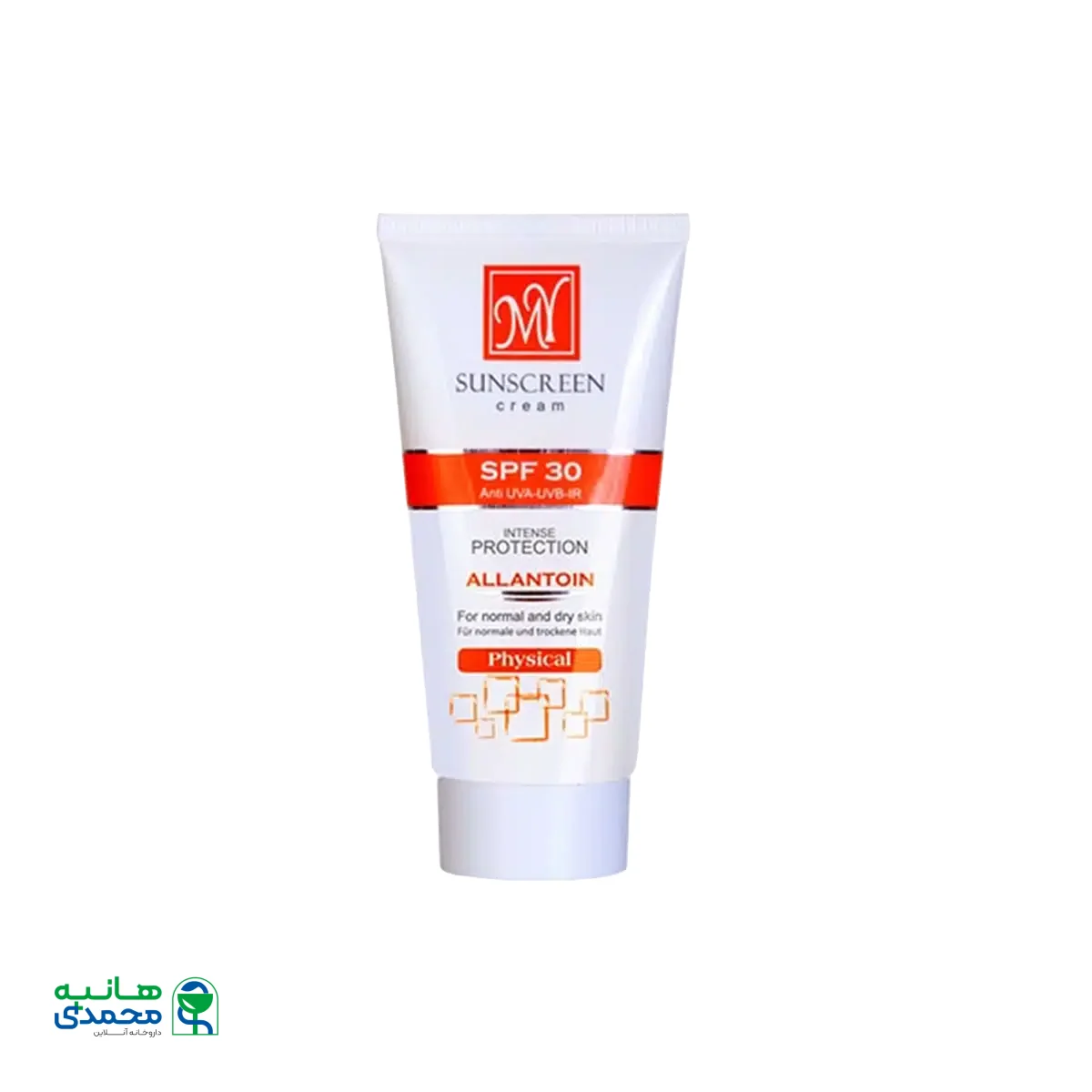 کرم ضد آفتاب فیزیکال SPF30 مای مناسب پوست های معمولی تا خشک 50 میلی لیتر