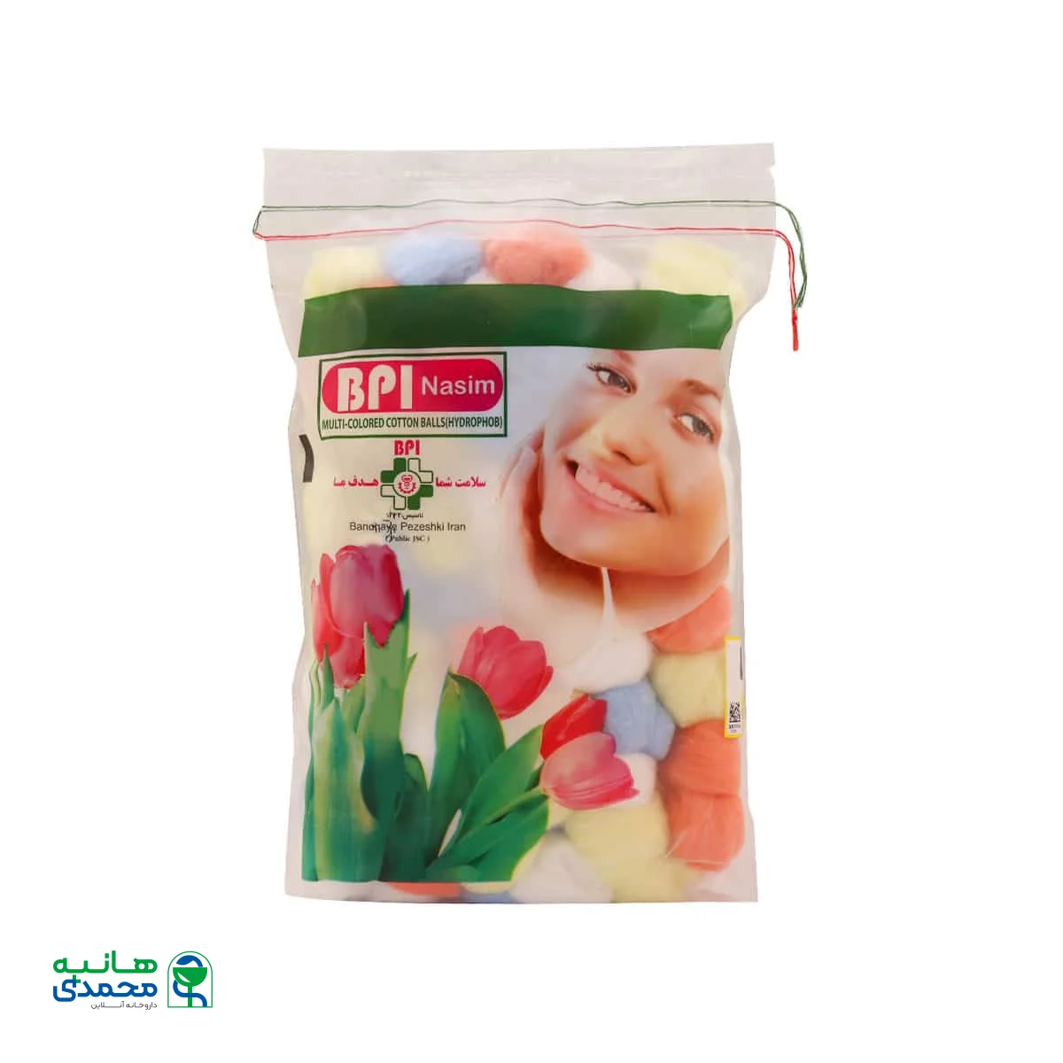 پنبه توپک رنگی نسیم