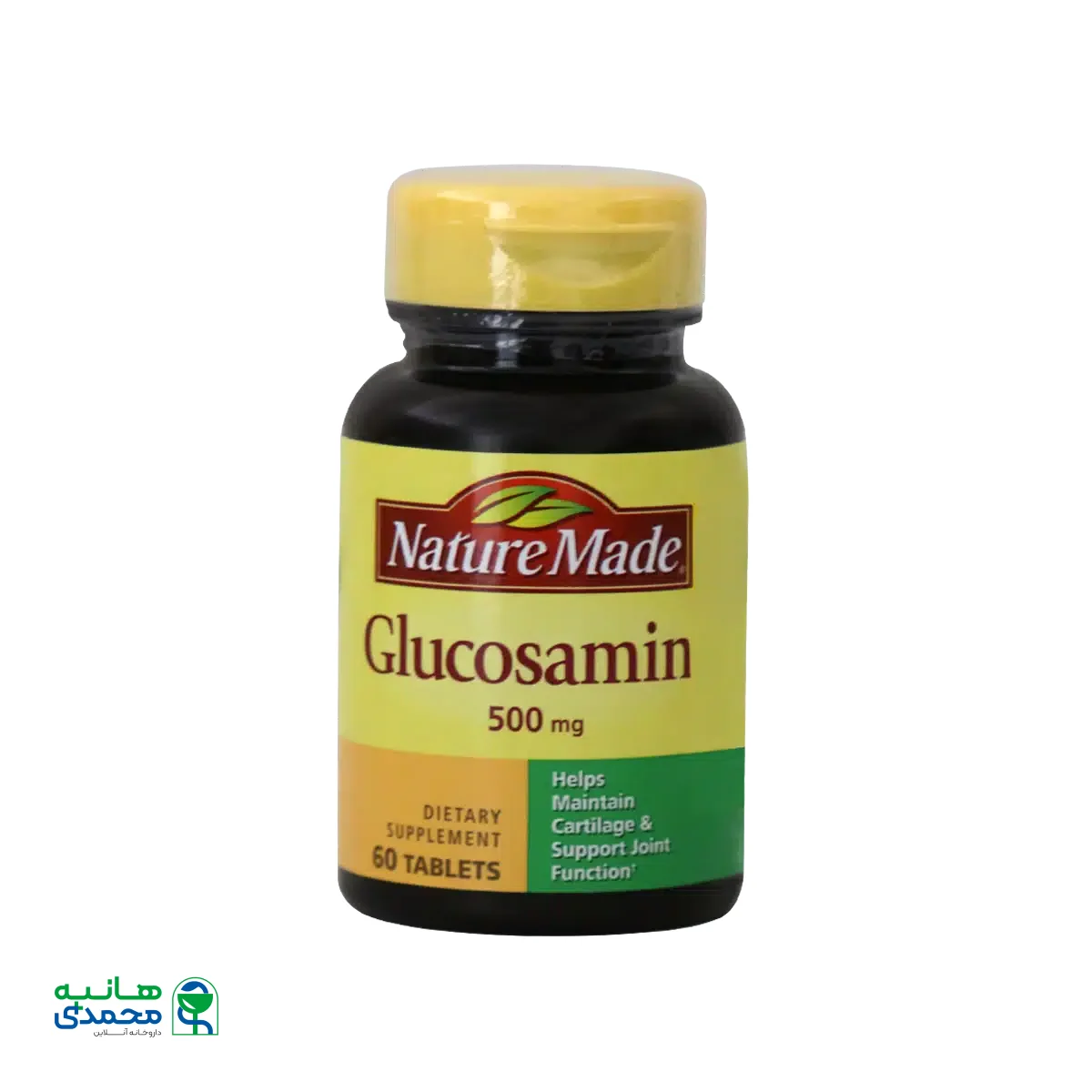 قرص گلوکزآمین نیچرمید ۵۰۰ میلی گرم ۶۰ عددی