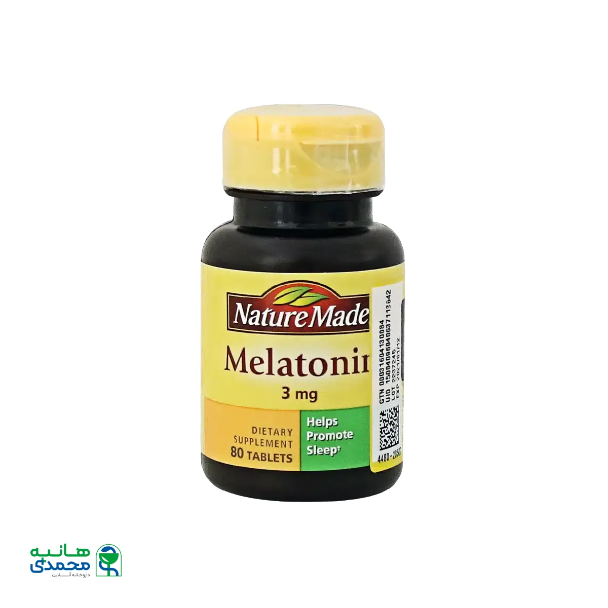 قرص ملاتونین ۳ میلی گرم نیچرمید ۸۰ عددی