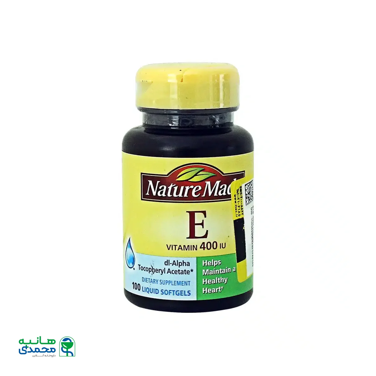 کپسول ژلاتینی ویتامین E 400 واحد نیچرمید ۱۰۰ عددی