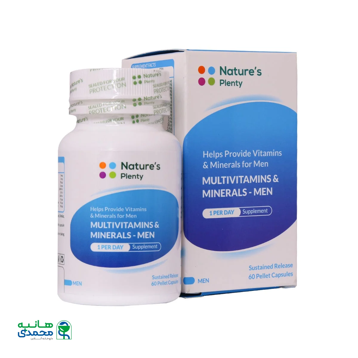 کپسول مولتی ویتامین و مینرال آقایان نیچرز پلنتی