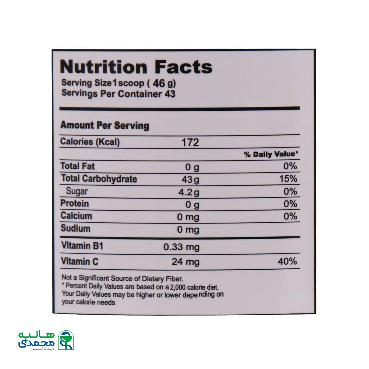 پودر کربو انرژی نید نوتریشن