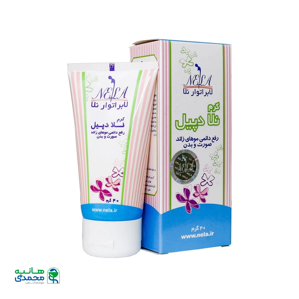 کرم نلا دپیل مکمل لیزر درمانی ۴۰ گرم