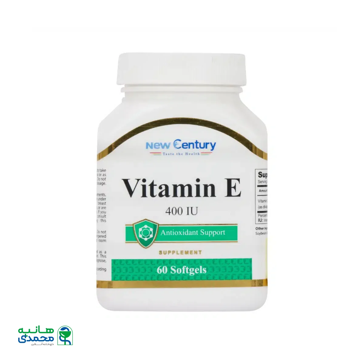 سافت ژل ویتامین E 400 واحد نیوسنتری 60 عدد